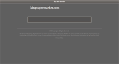 Desktop Screenshot of kingsupermarket.com